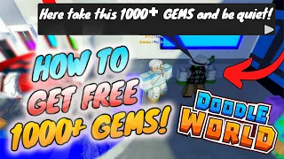 DOODLE WORLD - HOW TO GET FREE 1000+ GEMS - ROBLOX
