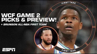 First Take’s WCF Game 2 picks + Should Jalen Brunson have made All-NBA First Team?