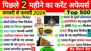 पिछले 2 महीने का करेंट अफेयर्स 2024 | Last 2 Months Current Affairs 2024 | January to February 2024