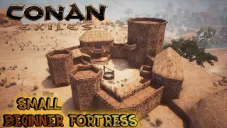 CONAN EXILES building - BEGINNER BASE [TIMELAPSE]