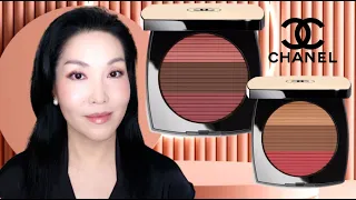 CHANEL Les Beiges Healthy Glow Sun Kissed Powder | Deep Mauve, Deep Rose Gold | Review & 2 Looks