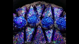 ASMR Crunchy & Soft Black Reforms🖤💙💜 Oddly Satisfying | Sleep Aid | Gym Chalk | Stress Relief