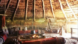 Ambience/ASMR: Ancient Iron-Age Roundhouse & Farm, 4 Hours