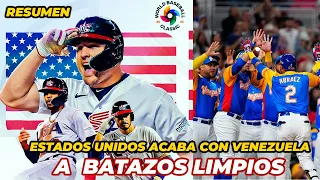 RESUMEN Estados Unidos vs Venezuela Cuartos de final Clásico Mundial de Beisbol