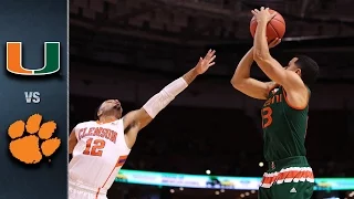 Miami vs. Clemson Basketball Highlights (2015-16)