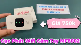 Bộ Phát WiFi Cầm Tay MF8002 Giá 750K Tốc Độ Cao Cho 15 Thiết Bị Di Động Kết Nối Cùng Lúc