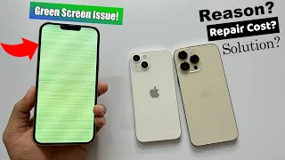 iPhone Green Display Issue ! Reason & Solution For it? iPhone 13, 14, 13 Pro, 14 Pro (HINDI)
