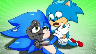 Robot Sonic | Sonic Army Sad Story But Happy Ending | Poor Baby Sonic Life