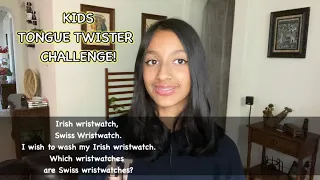 ⌚️ Irish Wristwatch, Swiss Wristwatch | Kids TONGUE TWISTER CHALLENGE