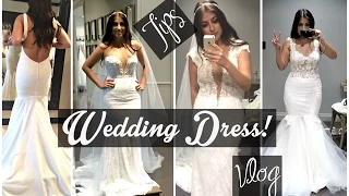 Finding my Wedding Dress Tips, Trying on Dresses Vlog, & More!