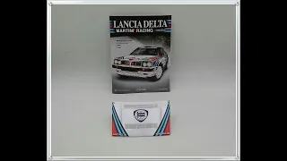 Lancia Delta HF integrale da rally livrea Martini Racing prima uscita edizione Hachette in scala 1:8