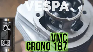 NEW vespa VMC CRONO 187cc unbox, analysis & superG 177 comparison