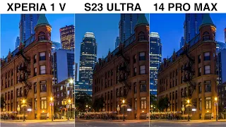 Sony Xperia 1 V vs Samsung Galaxy S23 Ultra vs iPhone 14 Pro Max Camera Test