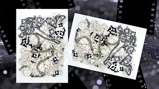 3D ZENTANGLE STYLED POLYMER CLAY PICTURE TUTORIAL: Black & White Zentangle #1