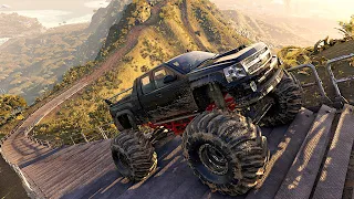 Monster Truck Driving In Narrow Offroad Track 4x4 Pickup Truck Offroad gameplay