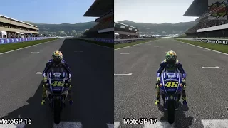 MotoGP 16 Vs. MotoGP 17 (Comparison)