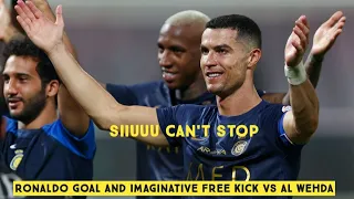 Ronaldo goal with Imaginative free kick vs Al Wehda