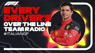 Every Driver's Radio At The End Of Their Race | 2023 Italian Grand Prix