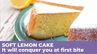 How to bake the SOFTEST LEMON CAKE - Quick and easy recipe