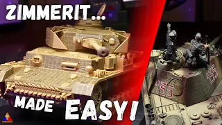 The EASIEST Way to Add Zimmerit to Your Panzer Models | 1/35 Scale Modeling Tutorial