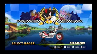 Shadow and Sega All Stars Racing!