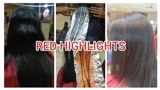 RED HIGHLIGHTS BY AISHA BUTT