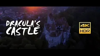 Bran Castle in Romania 4K | Dracula Castle | Drone Stock Footage