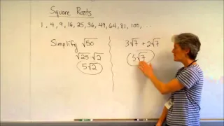 algebra square roots add subtract multiply divide