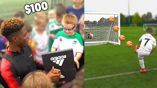 I Challenged Kid Footballers, Hit the Crossbar & I'll Buy You Anything