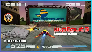 Wipeout 3 - Sony Playstation (PSX) gameplay on Mister FPGA