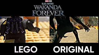 Black Panther: Wakanda Forever in LEGO, Side by side Comparison