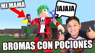 BROMAS A MI MAMÁ CON POCIONES | Roblox Wacky Wizards | Juegos Karim Juega