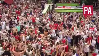 Euro 16 - Will Griggs On Fire England fans in St Etienne