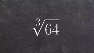 Simplifying the Cube Root of a 64 Using the Identify Element, Cube Root(64)