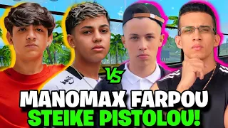 MANOMAX FARPOU MUITO STEIKE E DINI NESSE APOSTADO vs HUDSON AMORIM! "SÓ QUER JOGAR COM GRINGO TAI"..