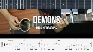 Demons - Imagine Dragons | EASY Guitar Tutorial - Guitar Lessons TAB
