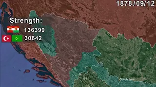 Austro-Hungarian Invasion of Bosnia: Every Day using Google Earth