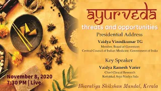 National Webinar on the Relevance of Ayurveda in the 21st Century.