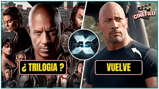 ¿FAST X Sera Una TRILOGIA?, VUELVE Dwayne Johnson | Para el Cinéfilo 🍿