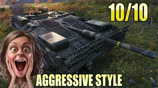 Strv 103B: 10/10 AGGRESSIVE STYLE - World of Tanks