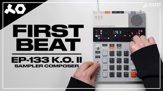 EP-133 K.O. II Sampler Composer | First Beat Tutorial | teenage engineering