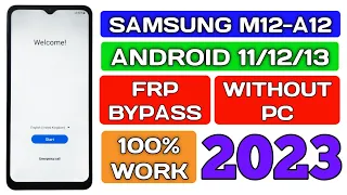 Samsung M12/A12 frp bypass without pc||@TadrishinfoTech||