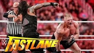 Best Match of Brock 2016: Brock Lesnar vs Roman Reigns vs Dean Ambrose Fastlane 2016 HD