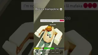 Bro thought he was a trampoline 💀🤣 #roblox #robloxmemes #dahood #funnyrobloxmemes #funny #memes