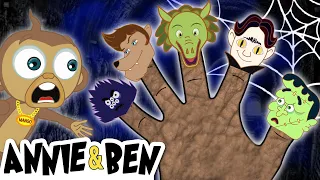 Spooky Finger Family | Halloween Songs & more | Learn with Annie & Ben