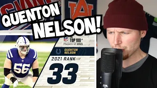 Rugby Player Reacts to QUENTON NELSON (G, Indianapolis Colts) #33 The Top 100 NFL Players of 2021!