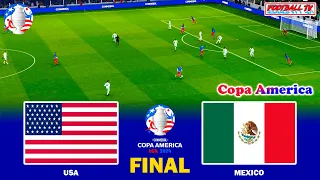 USA vs MEXICO - Copa America Final | Full Match All Goals 2024 | eFootball PES Gameplay PC