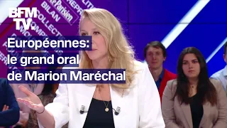 Européennes: le grand oral de Marion Maréchal sur BFMTV