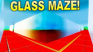 I Built a GLASS MAZE To Visually Confuse My Friends!