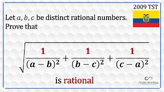 An algebra problem from Ecuador 2009 TST